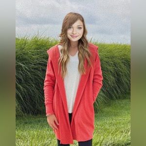 SOLD Cardigan Color Coral/Salmon XL 15-17 Cardigan No Boundaries Knitted